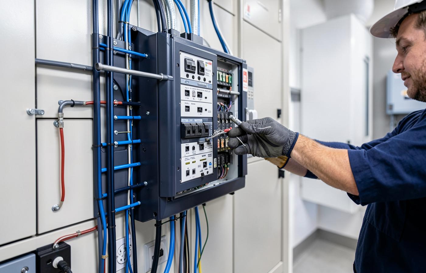 Electrical panel upgrade work in progress